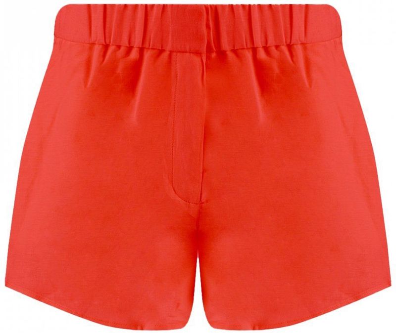 HARPER & YVE linnen wide leg high waist casual short rood