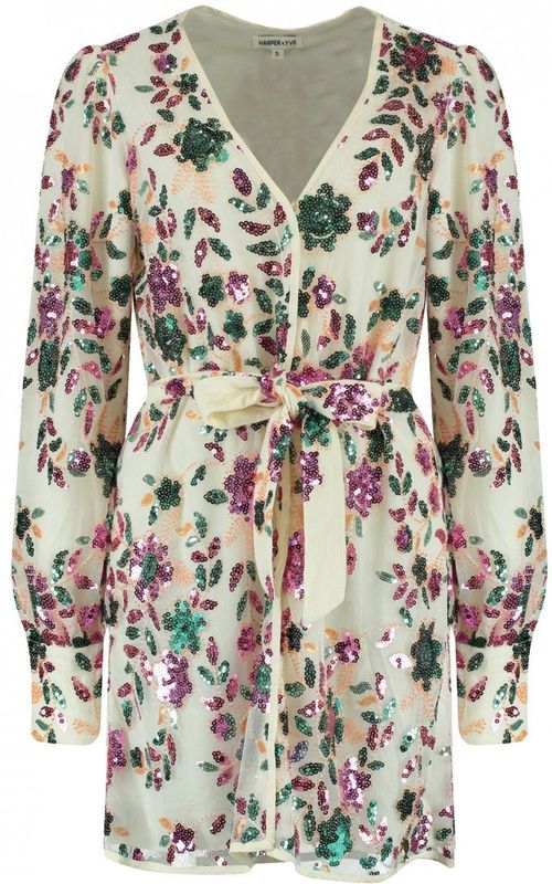 HARPER & YVE - YADE-DR - Cocktailjurk - Ecru - Polyester