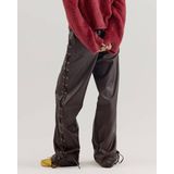 HARPER & YVE - SALLY - Casual Broek - Donkerbruin - Wide Leg - Regular Waist