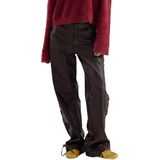 HARPER & YVE - SALLY - Casual Broek - Donkerbruin - Wide Leg - Regular Waist