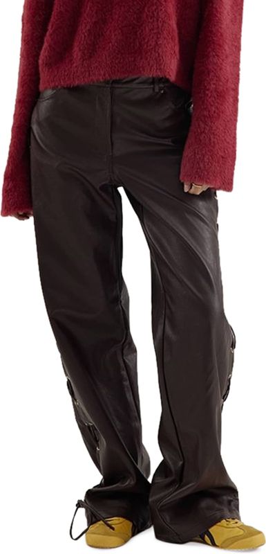 HARPER & YVE - SALLY - Casual Broek - Donkerbruin - Wide Leg - Regular Waist