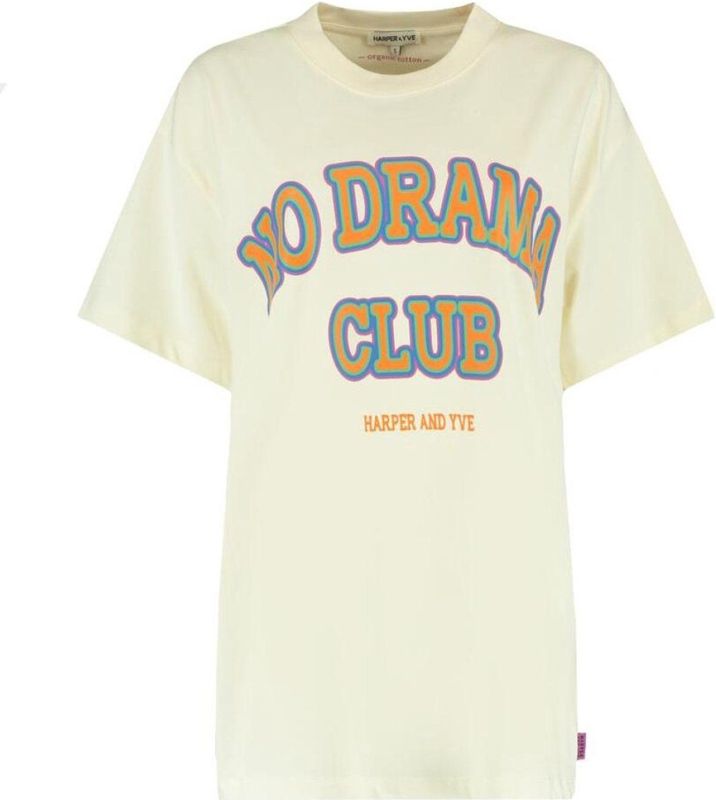 Harper & Yve - Nodramaclub Ss Aw25y307 - T-shirt - Ecru
