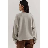 HARPER & YVE - Sweater - Lichtgrijs - 100% Katoen - Regular Pasvorm