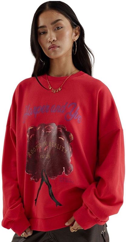 HARPER & YVE - Sweater - Rood - Regular Fit - 100% Katoen