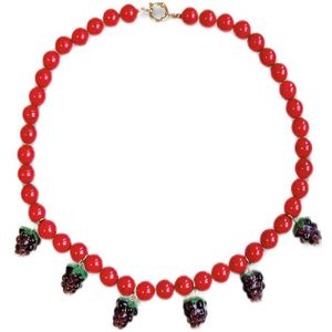 HARPER & YVE - Kralenketting Julie - Rood