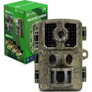 EarthVision Wildcamera Falcon - Nachtzicht - Professionele 4K Wildlife camera - Infrarood camera - Buitencamera - Incl. 32gb SD Kaart - Waterdicht