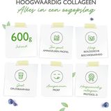 Halal Rundercollageen Hydrolysaat | Peptiden | 600gr | Vanille Smaak | Vit4ever