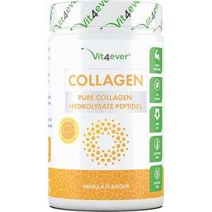 Halal Rundercollageen Hydrolysaat | Peptiden | 600gr | Vanille Smaak | Vit4ever