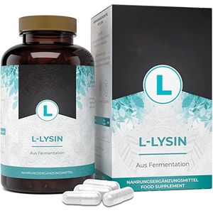 L-Lysine - 365 capsules - Hoog gedoseerd met 1500 mg per dagelijkse portie - Premium: Van plantaardige fermentatie - Veganistisch
