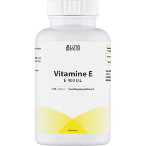 Vitamin E 400 IU - Natuurlijke vitamine E - hoog gedoseerd - 100 softgels