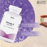 Omega 3 - DHA & EPA - Ethylester vorm - 515 mg - 100 softgels (3 maanden voorraad) - Met vitamine E - LUTO Supplements