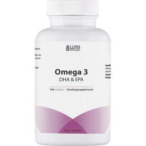 Omega 3 | DHA & EPA | Ethylester vorm | 515 mg | 100 softgels (3 maanden voorraad) | Met vitamine E | LUTO Supplements