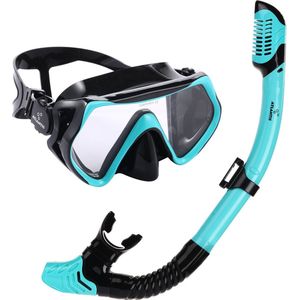 Atlantis Borneo Combo Snorkelset Duikbril Turquoise/Black One Size