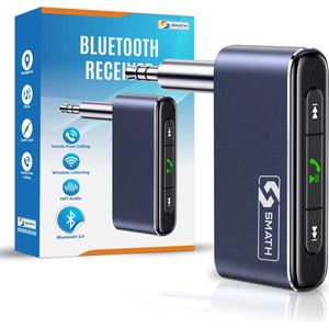 Smath Bluetooth Receiver - BT 5.0 - Handsfree Bellen Auto - 3.5mm AUX