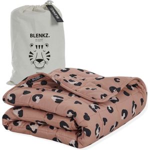 BLENKZ - Verzwaringsdeken - Oudroze - 3.5 kg - 100x150 cm - Voor Kinderen van 4 tot ±8 Jaar