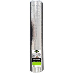Ace Verpakkingen - Radiatorfolie - 500cm × 50cm - Isolatie achter radiator - Verlaag je gasverbruik - Dubbele isolatie - 50cm × 5m - 2.5m²