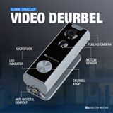 Quality4Less™ - Slimme Draadloze Video Deurbel met camera - Inclusief draadloze gong en 32GB SD-Kaart - 1080P Full HD - Wifi deurbel - Geen betaald abonnement nodig