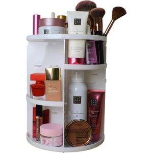 Thuiser Luxe Make Up Organizer - 360° Draaibaar - Parfum Houder - Nagellak Rek - Beauty Plateau - Badkamer Display - Cosmetica - Skincare