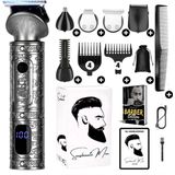 6-in-1 Baardtrimmer Mannen - Trimmer voor Baard en Lichaam - Incl. 6 opzetstukken - Bodygroomer Mannen - Bodytrimmer Heren - Tondeuse - 0.5-15MM - Neus en Oor - Multitrimmer - Haar trimmer - Trimapparaat Baard Machine - Multigroomer