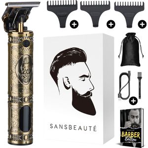Sansbeauté - T-Blade Shaver - Goud - Waterdichte Kop - LED-Display