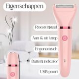 Sansbeauté - 3-in-1 Ladyshave - Scheerapparaat - USB Oplaadbaar - Vrouw
