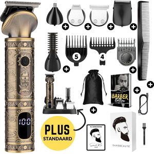 Sansbeauté - 7-in-1 Baardtrimmer - Trimmer voor Baard en Lichaam - Incl. 6 Opzetstukken - Bodygroomer