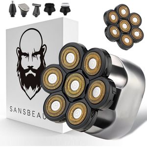 Sansbeauté - Skull Sharp Platinum - Scheerapparaat - Elektrisch - 6-in-1