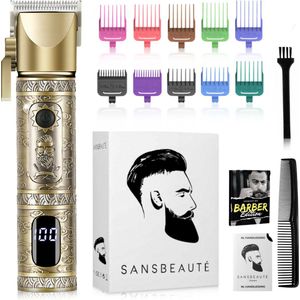 Professionele Draadloze Tondeuse - Tondeuse Mannen Hoofdhaar - Cheveux Haar - Haartrimmer - Kapper Haar Machine - Haartondeuse - Baard en haar trimmer - Barber Hair Clipper - Kapper Trimmer - Kappersset