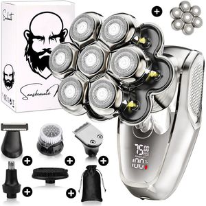Sansbeauté - Skull Sharp MAX - Scheerapparaat - Elektrisch - 6-in-1 - Nat & Droog