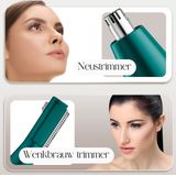 Sansbeauté - 4-in-1 Bikinitrimmer - Classic Green - Ontharingsapparaat - Gezicht - Oksels - Benen - Bikinilijn - Wenkbrauw Trimmer