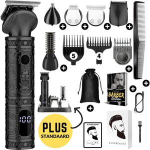 Sansbeauté - Tondeuse Baardtrimmer - Goud - Waterproof - LED-Display