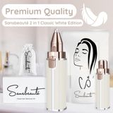 Sansbeauté - Gezichtsontharing - Gezichtshaar Verwijderen - Classic White Edition