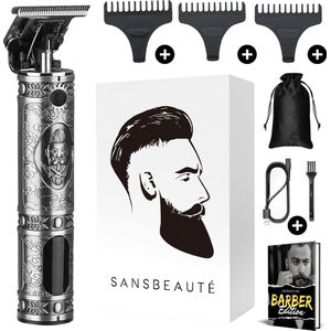 Sansbeauté - T-Blade Shaver - Zilver - Draadloos - LED-Display