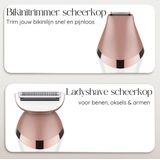 Sansbeauté - 6-in-1 Ladyshave - Scheerapparaat - USB Oplaadbaar