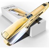 SANSBEAUTÉ - 2-in-1 Stijltang - Goud - Titanium Platen - 31 Temperatuurstanden