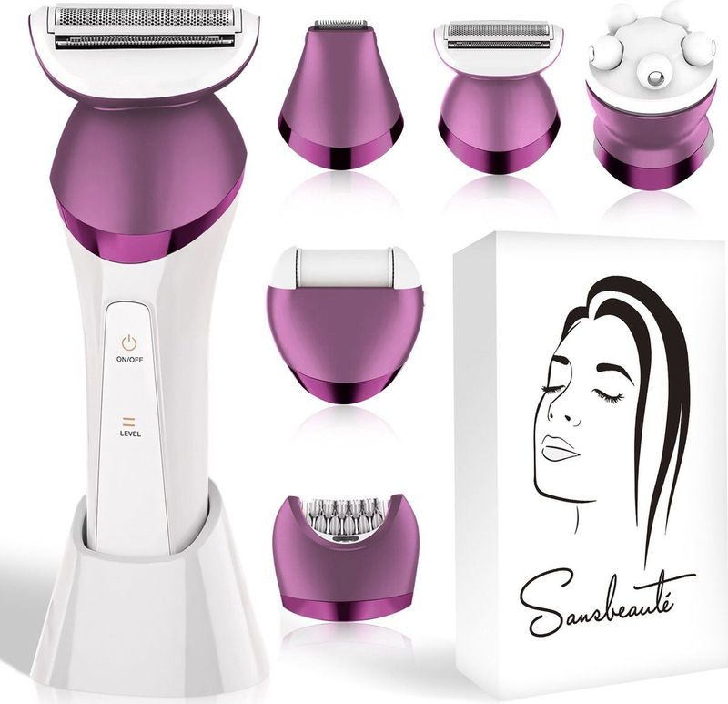 Sansbeauté® 6-in-1 Ladyshave - Scheerapparaat - USB Oplaadbaar