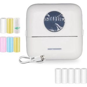 HeppieBabie - Pocket Printer - Mini Printer - Sticker - Mobiele Fotoprinter - Incl 16 Papierrollen