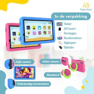 HeppieBabie Kindertablet - Roze - 64GB Opslag - 4GB Werkgeheugen