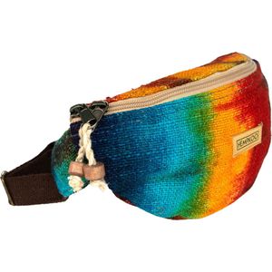 HEMPKOO Heuptas - Duurzame Hennep Fanny Pack – Festival Moneybelt - Heuptasje Dames en Heren - Handgemaakt in Nepal – Pride
