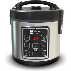 Rijstkoker (2-5 liter), multifunctionele rijstkoker van roestvrij staal