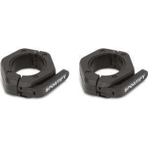 Sportify Barbell Clips 50mm Magnetisch - Magnetic Barbell Collar - Sluitveer - Halter Sluitklem - Barbell Sluiting - Haltersluiting - Halterstangsluiter