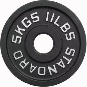 Standard Barbell Gewichtsschijf 5KG - Halterschijven 50mm - Gewichtsplaat - Weight Plate - Halterschijf