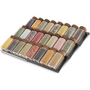 Uittrekbaar kruidenrek - Organiseer je kruiden - 1 stuk - Metaal - 33,4 x 27 x 23,7 cm