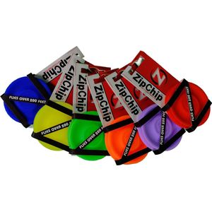 MDsport - ZipChip - Mini frisbee - Set van 6 - 6 kleuren