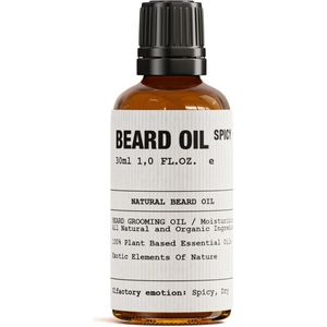 SAFWAH Premium Baardolie 30 ml - 100% puur Natuurlijke Hydraterende en Voedende Baardolie - Conditioneert gezichtshaar - Spicy geur