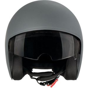 TOF BASE HELM 1.0 - Geschikt voor verwisselbare TOF SKIN - Scooter helm - Brommer helm - Motor helm - Jethelm - Fashionhelm - Retro helm - Goedgekeurde helm - Geïntegreerd zonnevizier
