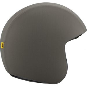 TOF SKIN - Metal Grey - losse Skin - LET OP: Past alleen op een TOF BASE HELM (Scooter helm - Brommer helm - Motor helm - Jethelm - Fashionhelm - Retro helm)