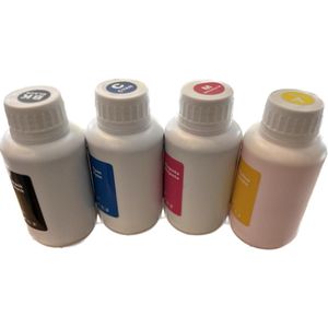 Universele inkt Epson Ecotank ET-2650 664 t664 , Canon GI-50 Pixma G5050 en GM2050 navulinkt inktflesjes 4 x 1000ML 1 liter ml Zwart + Kleur BK,C,M,Y Huismerk