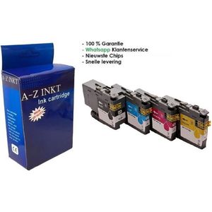 AtotZinkt Premium Huismerk voor Brother LC-3239XL LC 3237 BK/C/M/Y Inktcartridge 4 kleuren Multipack Hoge capaciteit voor HL-J6000DWHL-J6100DWMFC-J5945DWMFC-J6945DWMFC-J6947DW