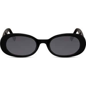 Festival zonnebril - Bloesem zwart - Zonnebril ovaal zwart - Festival bril zwart - Mybuckethat
